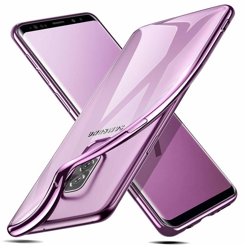 ESR Samsung Galaxy S9 Plus Essential Slim Clear Soft TPU Case Pink Frame