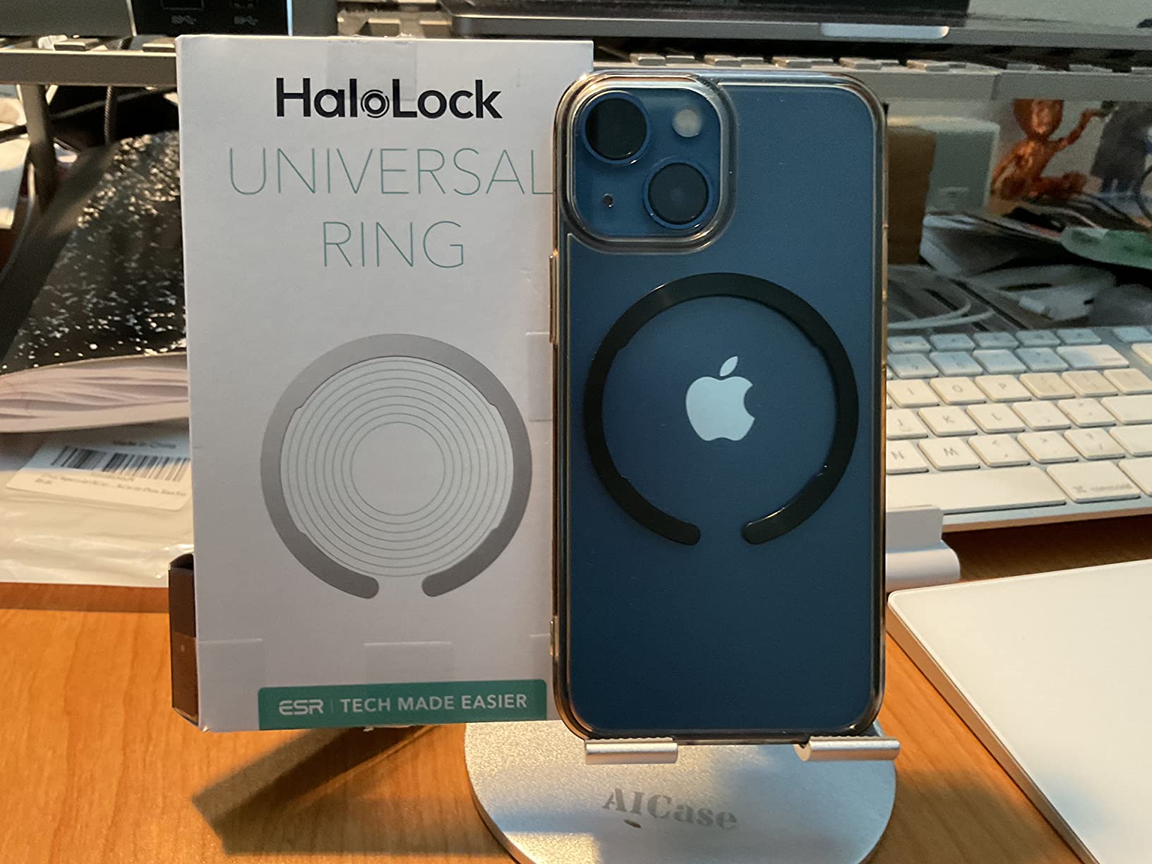 ESR HaloLock Magnetic Ring, Universal Conversion Kit Compatible with  MagSafe Sticker, for iPhone 15/14/13/12/11, Galaxy S23/S22/S21 and More, 2  Pack